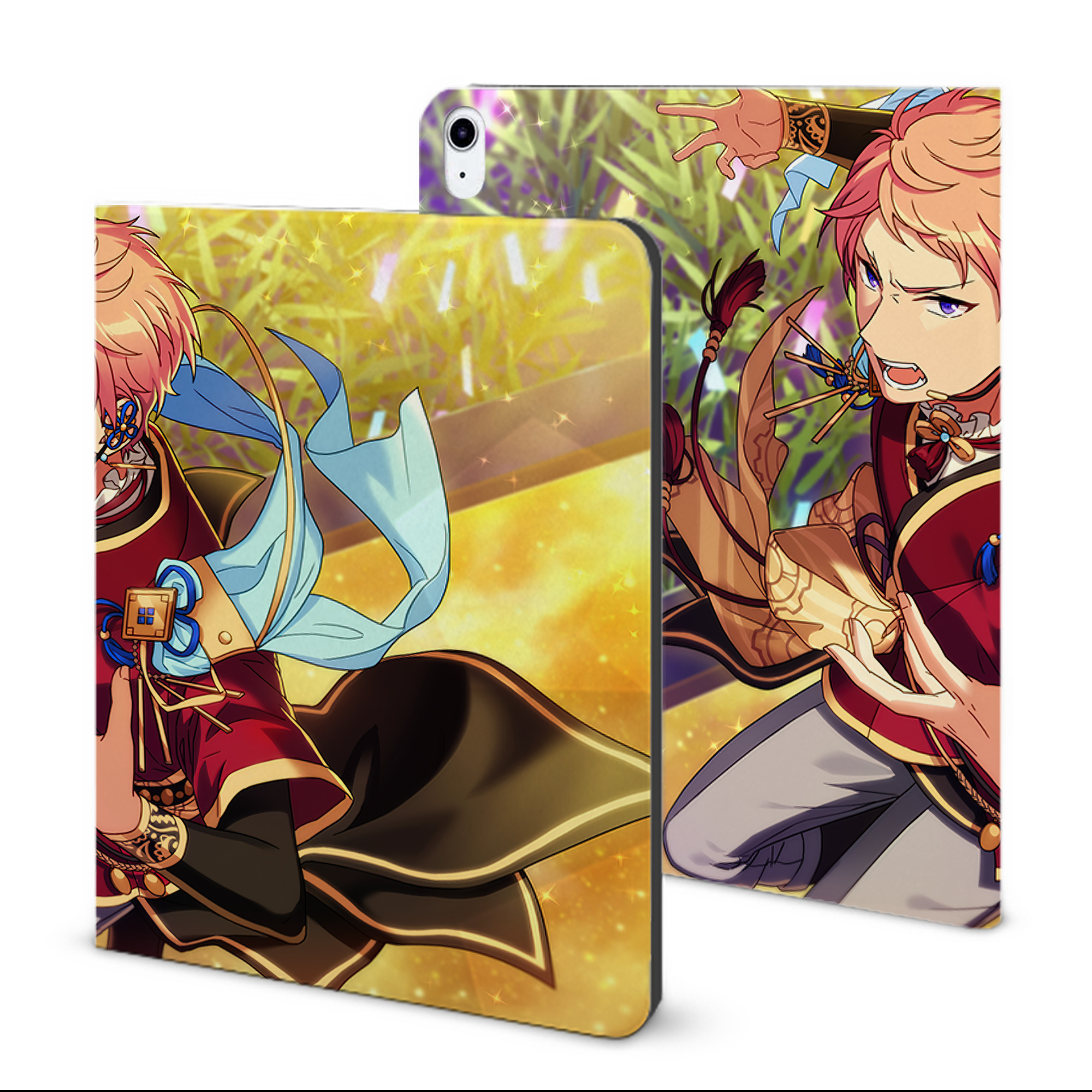 （画像用） あんさんぶるスターズ! Ensemble Stars IPad ケース ブック型 PUレザー TPU 耐衝撃 軽量 薄型 ペン収納なし 全面保護 IPad 各モデル対応